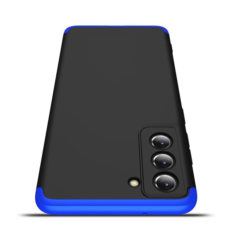 GENERICO - Funda Carcasa Estuche Protector Para Samsung S21 FE Negro con Azul