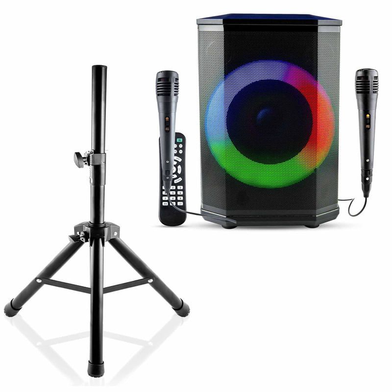 ENERGY PLUS - Combo Sonido Total Bafle 8 Recargable con Soporte Trípode