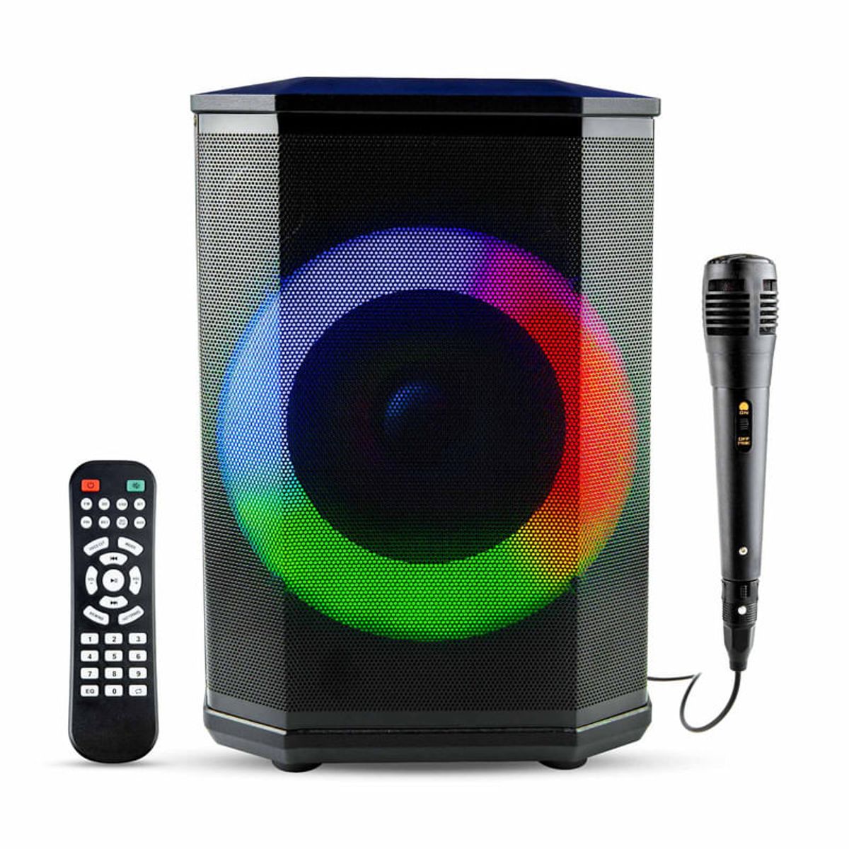 ENERGY PLUS - Bafle 8 30W Recargable con Radio Micrófono y LED RGB