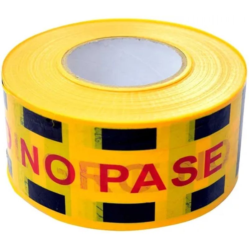 GENERICO - Cinta Peligro No Pase 9 Cm X 500 Mts