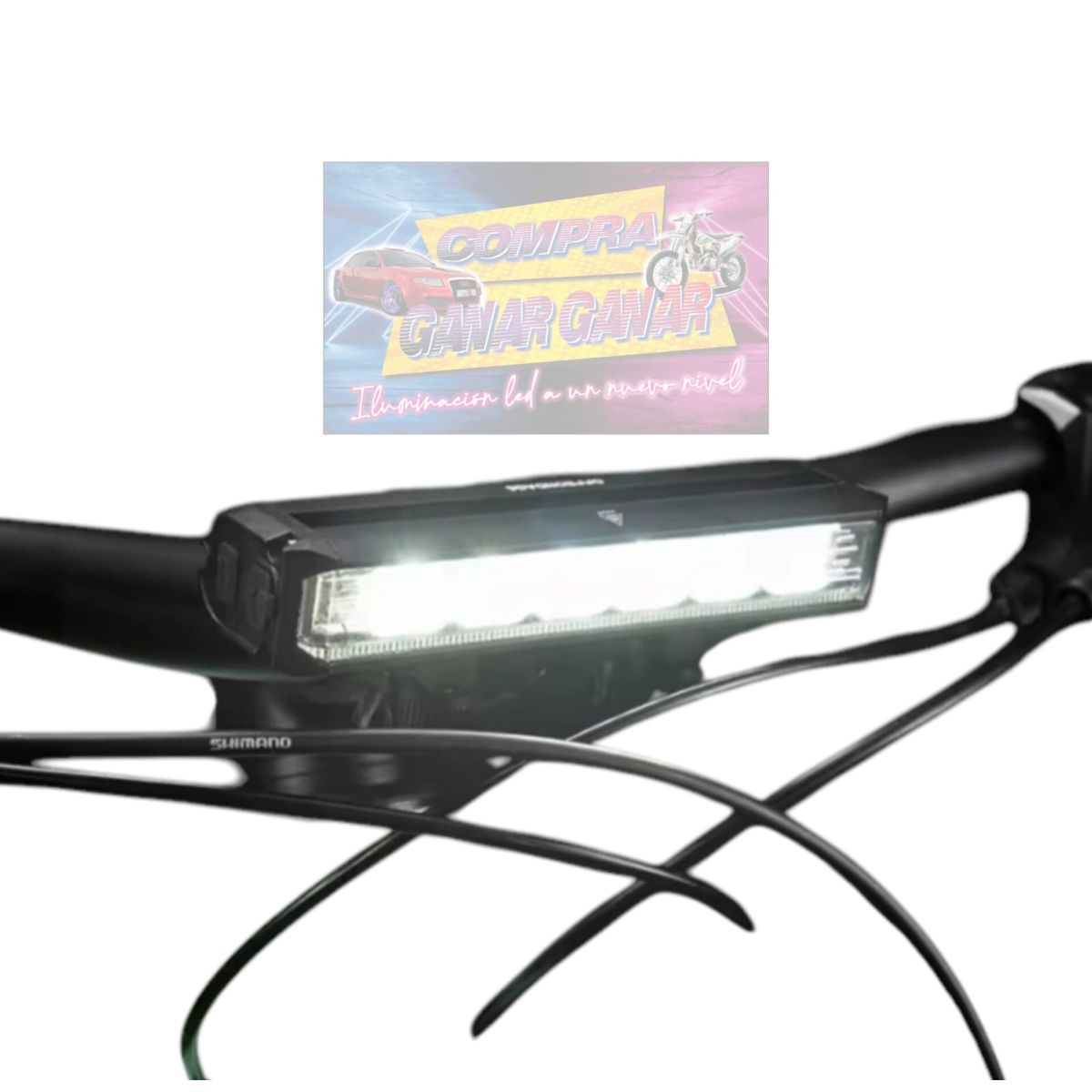 X - Lampara led Bicicleta Soporte 6000 Lúmenes Potente Luz