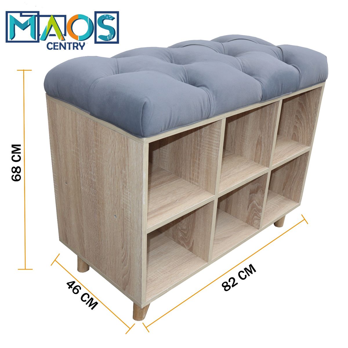 MAOS - ZAPATERO MUEBLE ORGANIZADOR ESTILO PUFF