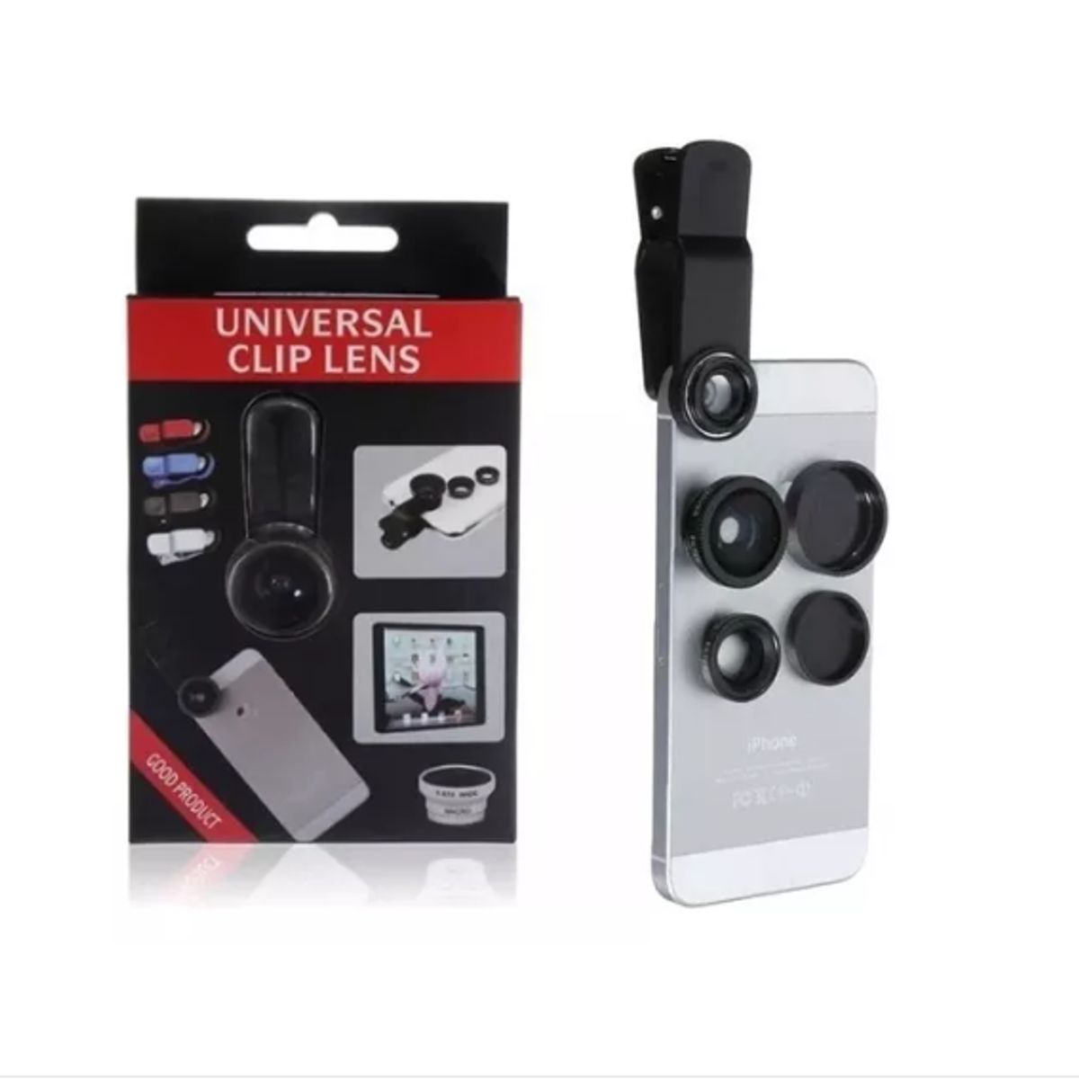 GENERICO - Lente X3 Para Celular Tablet Ojo De Pez- Gran Angular- Macro