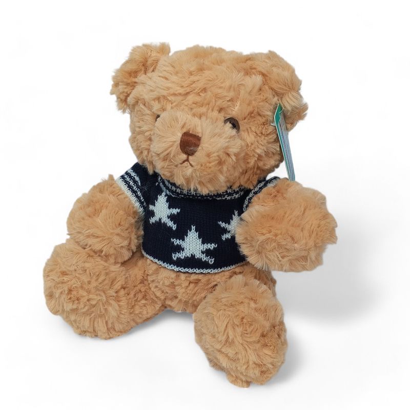 YOYOSO - PELUCHE - OSO - CON SUETER NEGRO DE ESTRELLAS - 23 CM
