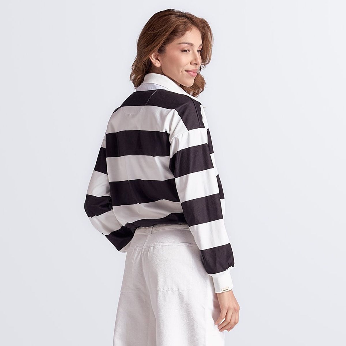 UNSER - Polo para Mujer Manga Larga Con Rayas  Unser