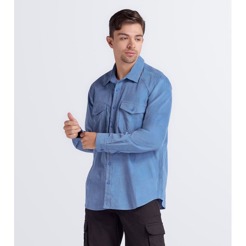 GAS EVOLUTION JEANS - Camisa Masculina Slim Gas