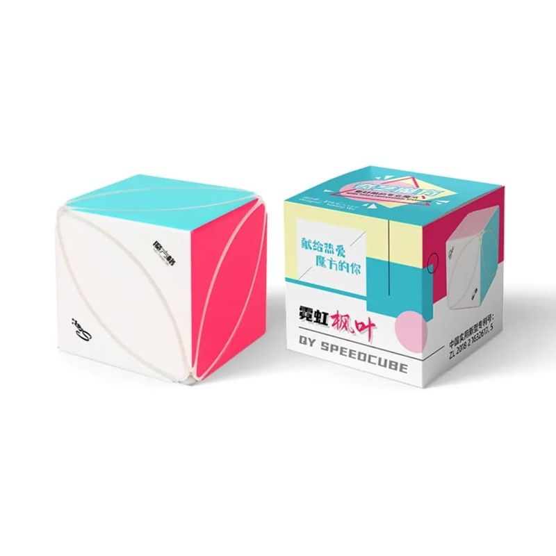 QIYI - Cubo Rubik Qiyi Ivy Hoja de Arce SpeedCube Neón Original