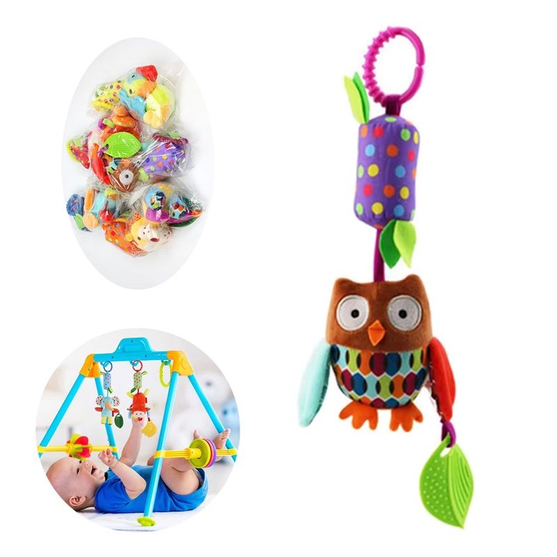 LANZURY IMPORTACIONES - Peluche Movil  Colgante con Mordedor para Bebés Búho