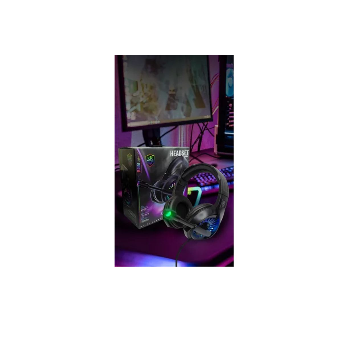 GENERICO - Audífonos Gamer Karler Bass Gamming G3000 Con Luz Led
