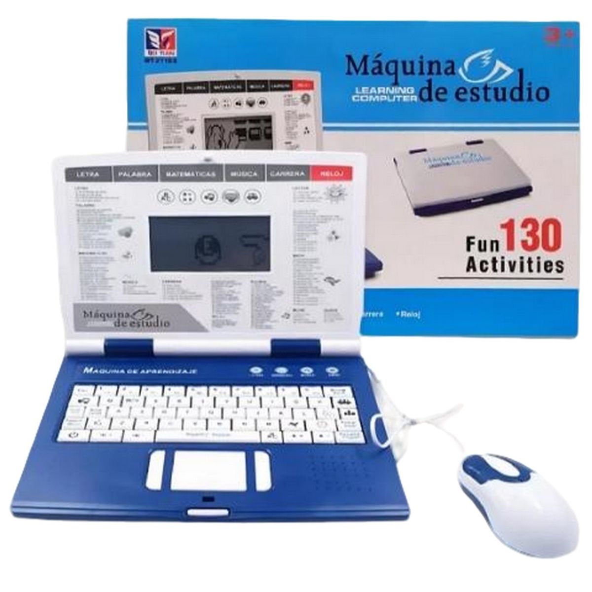 GENERICO - Computador Didáctico 130 Funciones Ingles Y Español Azul