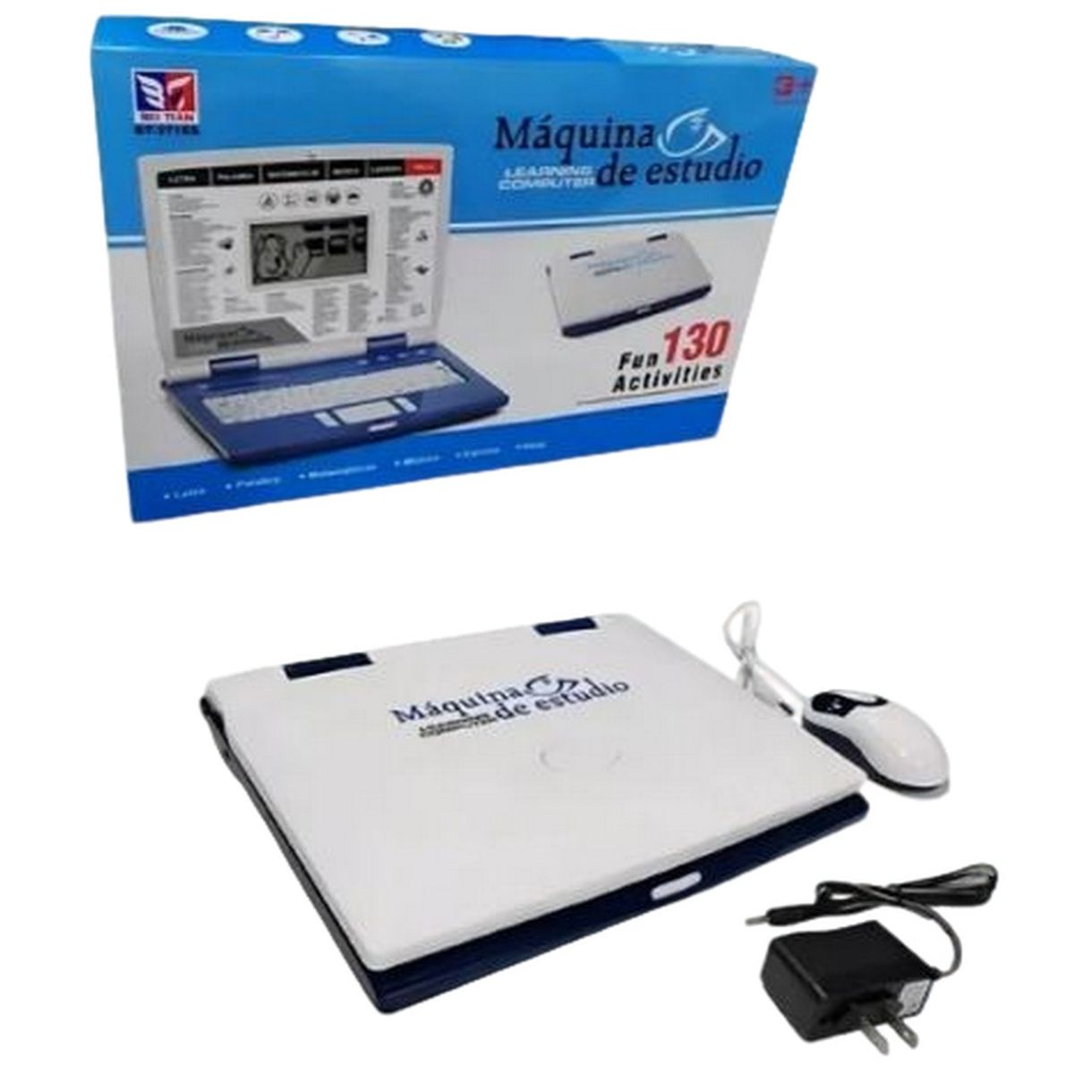 GENERICO - Computador Didáctico 130 Funciones Ingles Y Español Azul