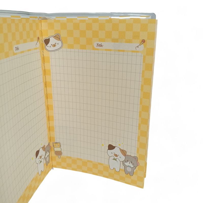 YOYOSO - CUADERNO A5 - GATO - CIERRE MAGNETICO - AMARILLO