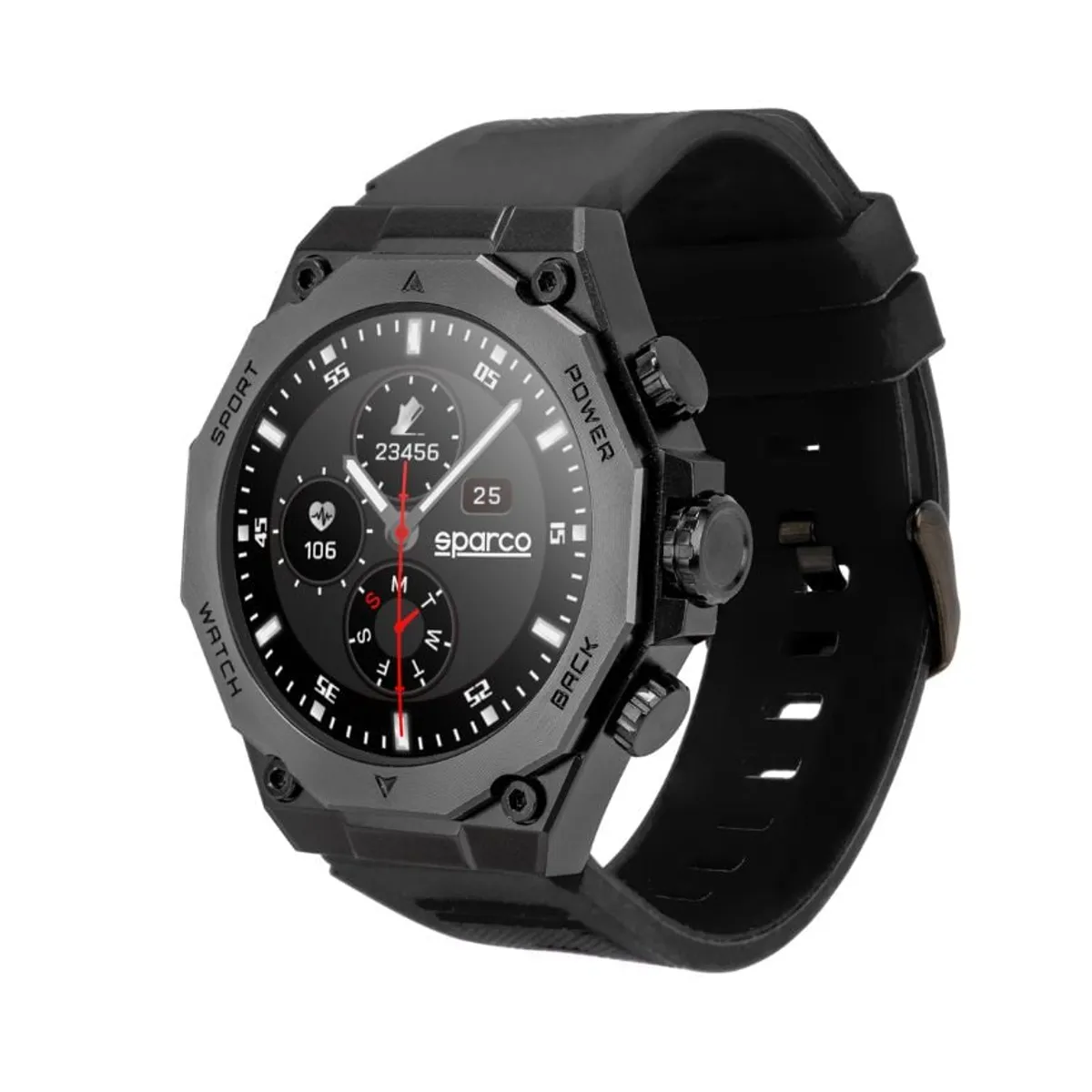 SPARCO - Reloj Inteligente Smartwatch 1,43 Pulg Bluetooth Sparco IP67 SSW1