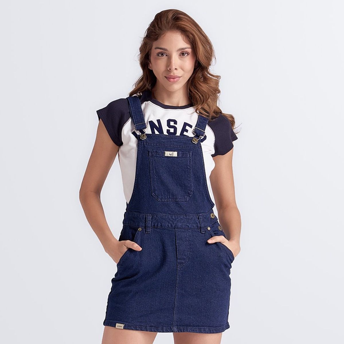 UNSER - Overol Tipo Falda Con Bolsillos Y Tiras Unser