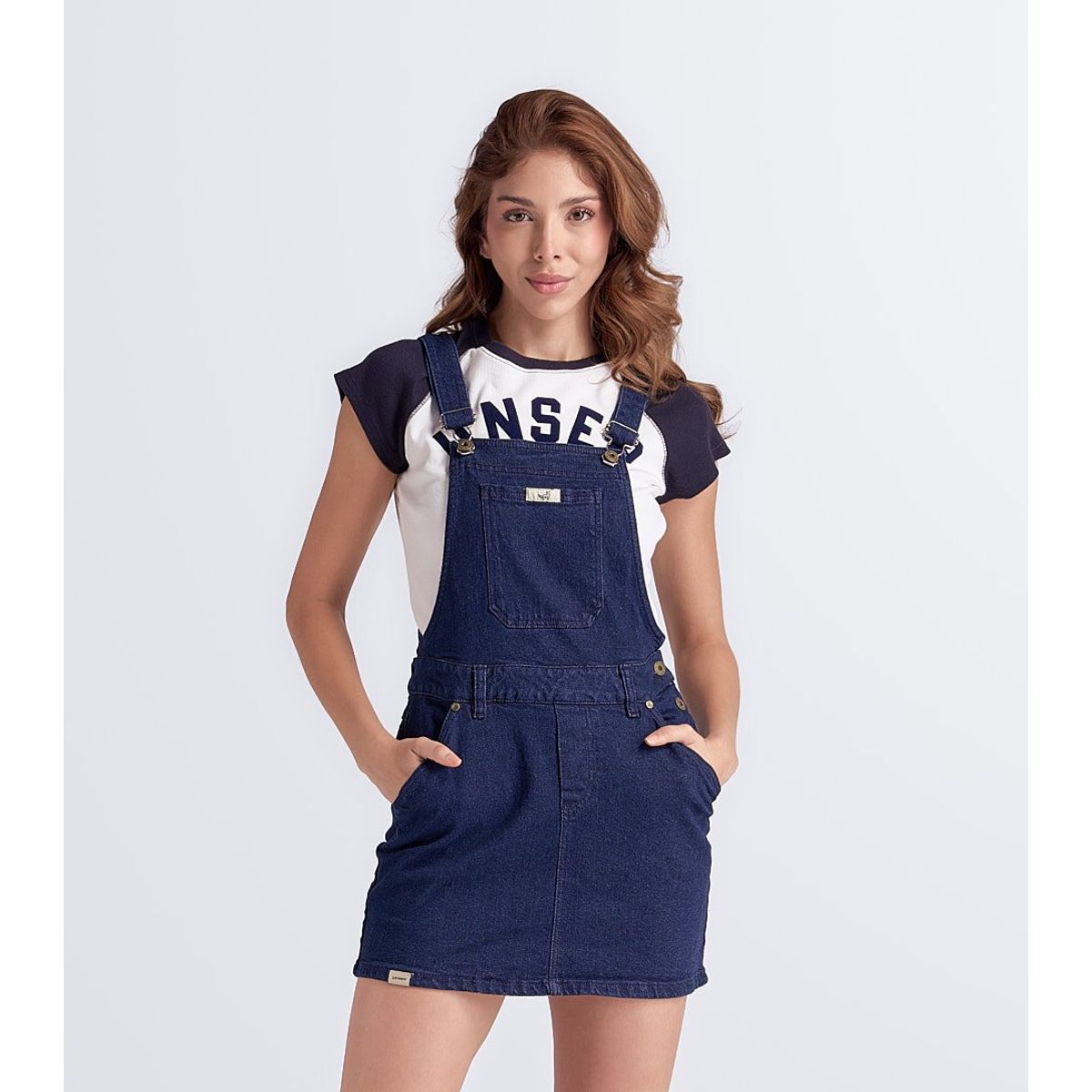 UNSER - Overol Tipo Falda Con Bolsillos Y Tiras Unser