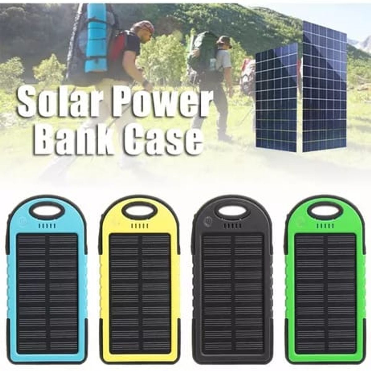 GENERICO - Power Bank 10000mAH Panel Solar Linterna