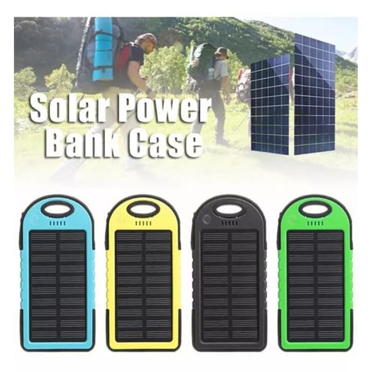 GENERICO - Power Bank 10000mAH Panel Solar Linterna