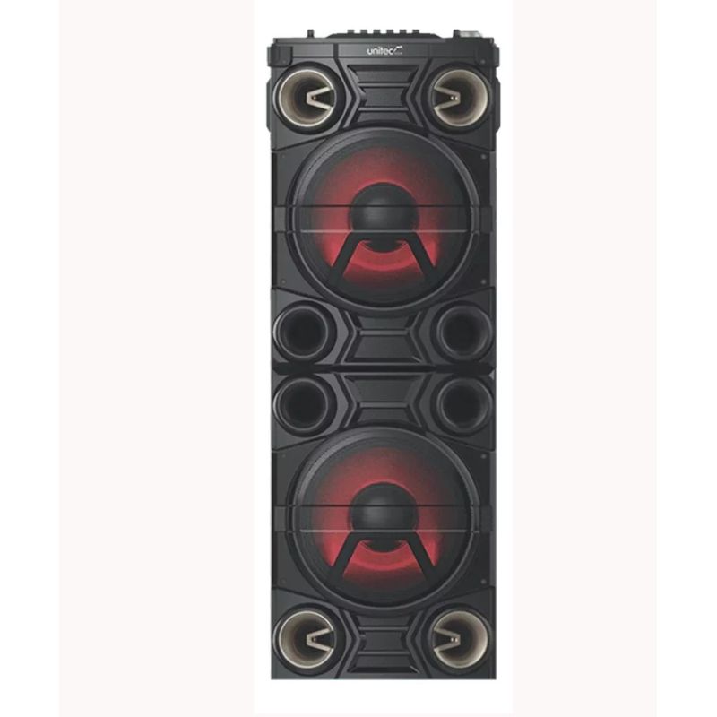 UNITEC - Torre De Sonido Cabina De Alta Potencia Con Mezclador Unitec