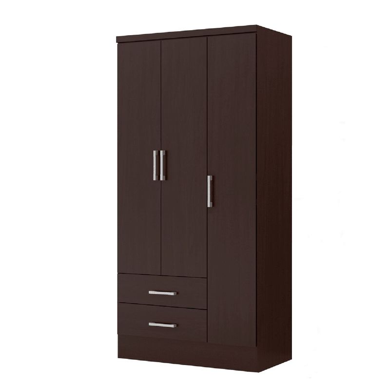 BERTOLINI - Closet Moderno en Aglomerado MDP 3 Puertas 2 Cajones 182 x 90 x 46 cm Bertolini  - Mueble