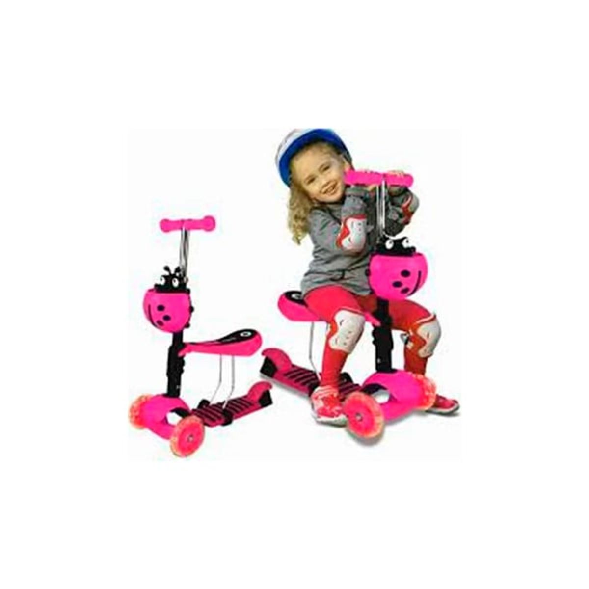 GENERICO - Monopatín Scooter Mariquita 5 En 1