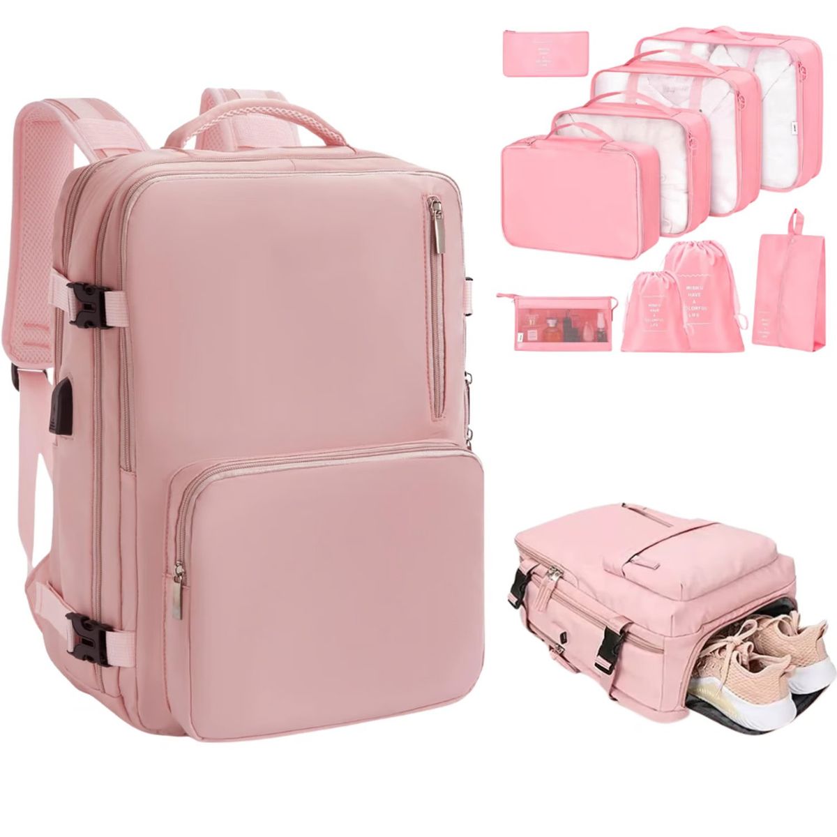 ONE PIXEL - Maleta De Mano Amazon Para Cabina Viajera + Organizador 6pcs.