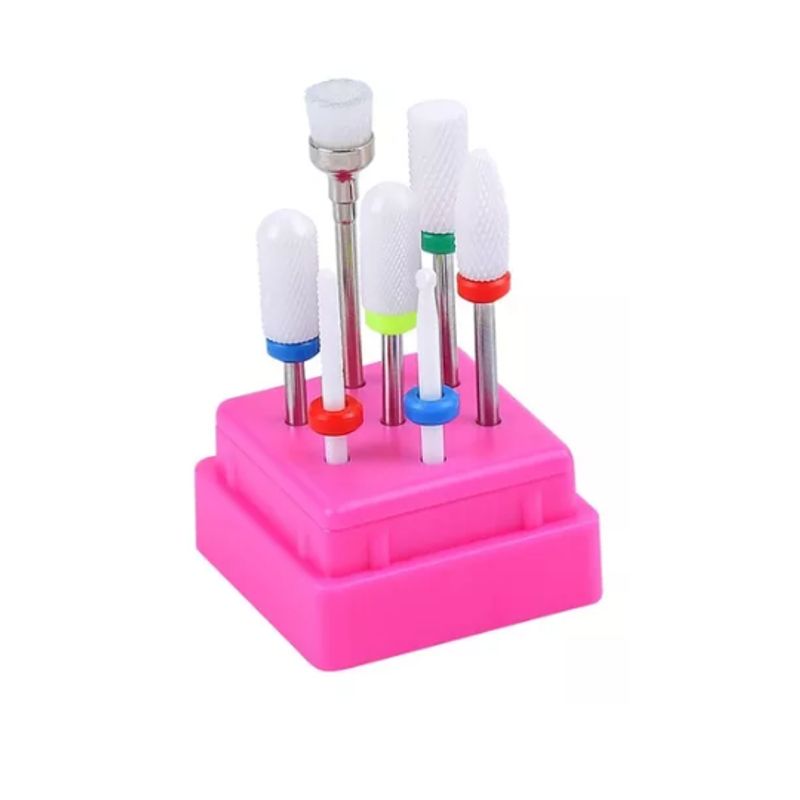 GENERICO - Kit Puntas Brocas Para Drill De uñas En Ceramica