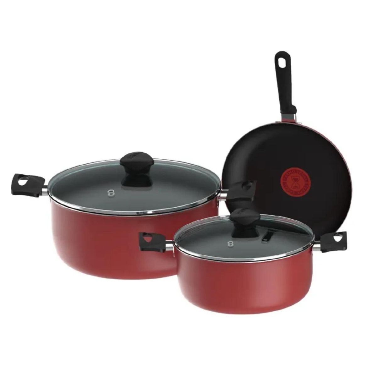 IMUSA - Batería / Juego de Ollas 5 Piezas IMUSA Antiadherente Colors