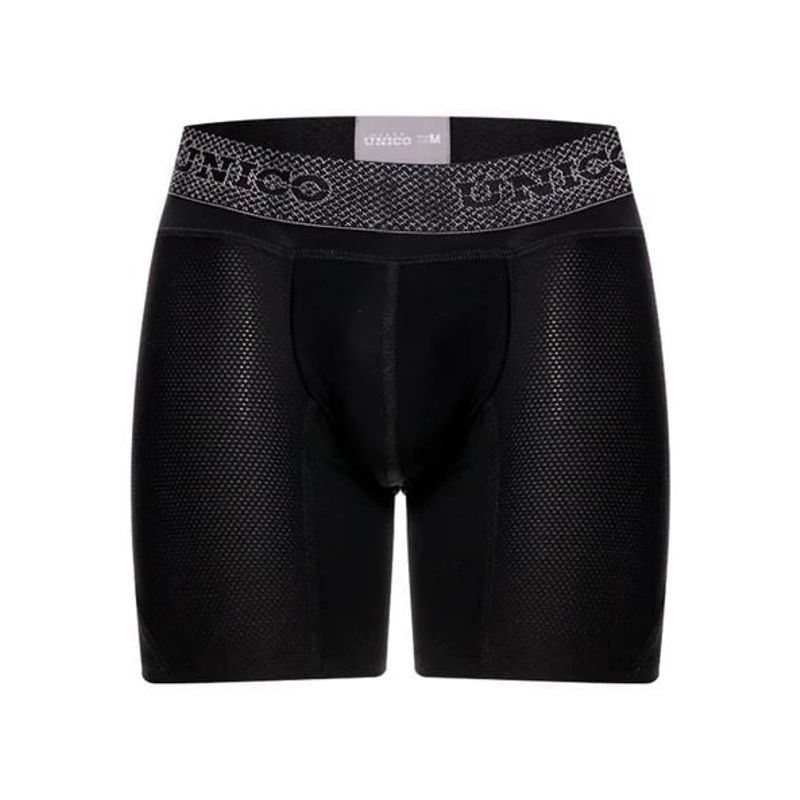 MUNDO UNICO - Bóxer De Hombre Marca Único Copa Medio Ardid Negro