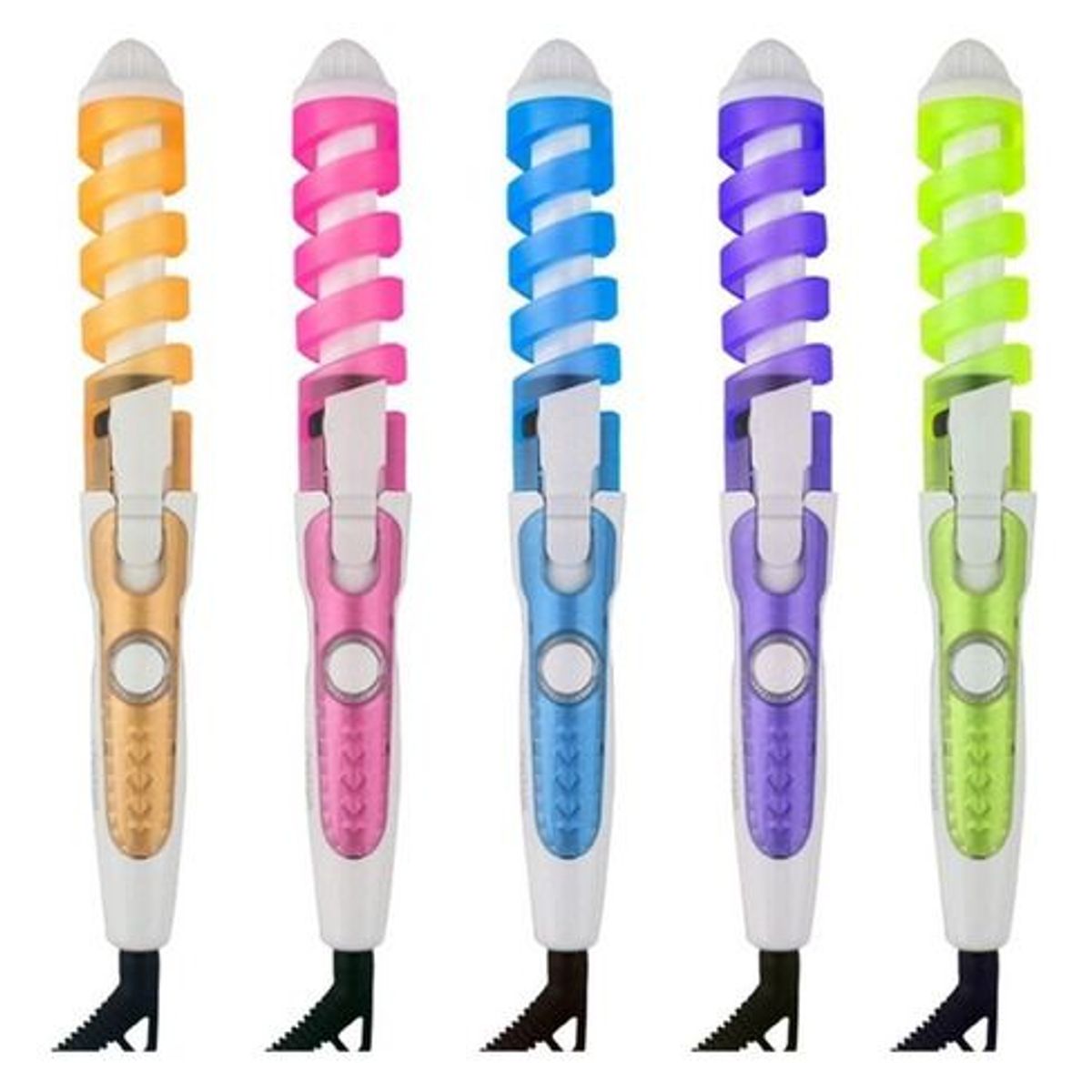 GENERICO - pinza rizadora ondulador de cabello encrespador en espiral