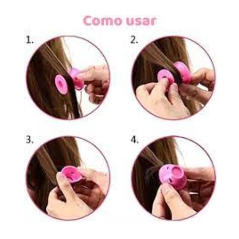 GENERICO - Rulos De Pelo De Silicona Sin Calor Clips Rizadores Agregar a favoritos