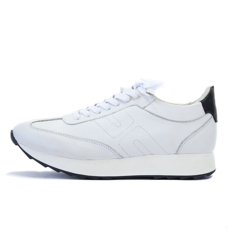 NOHORA GELVEZ - Tenis Moritz en CUERO color blanco
