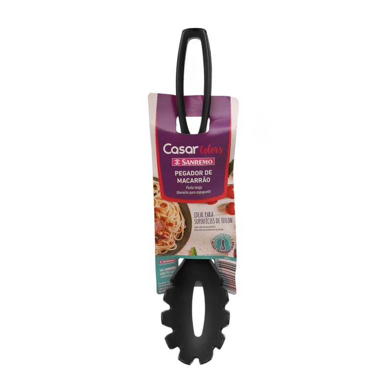 SANREMO - Pinza Pasta Negra Plástico Sanremo