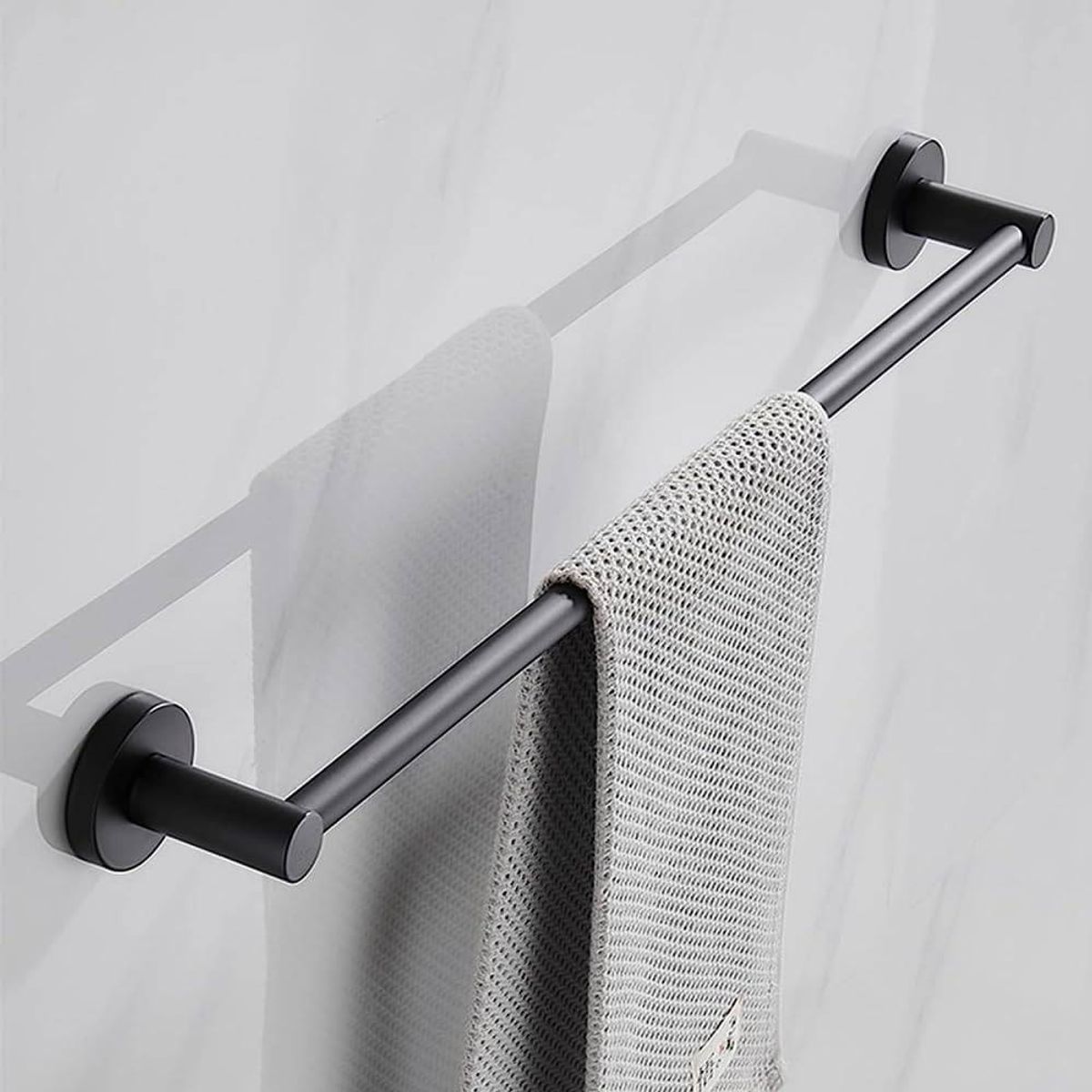 GENERICO - Accesorios De Baño Esparta Ebano X 5 Piezas Acero 304 Negro Tames