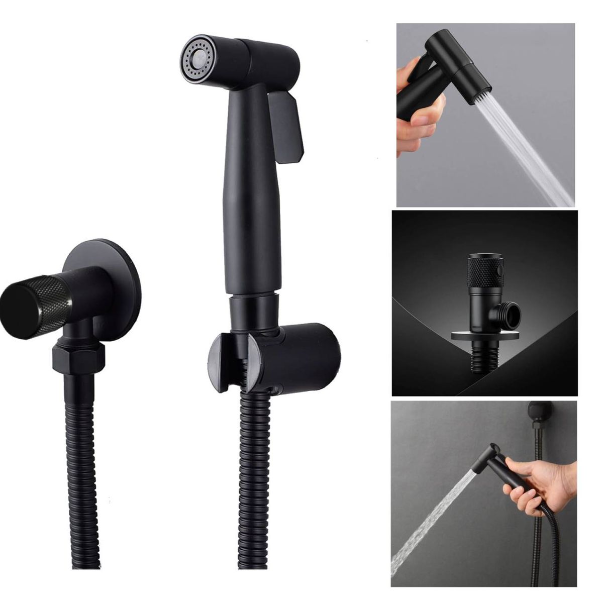GENERICO - Bidet De Ducha O Sanitario Registro Independiente Negro