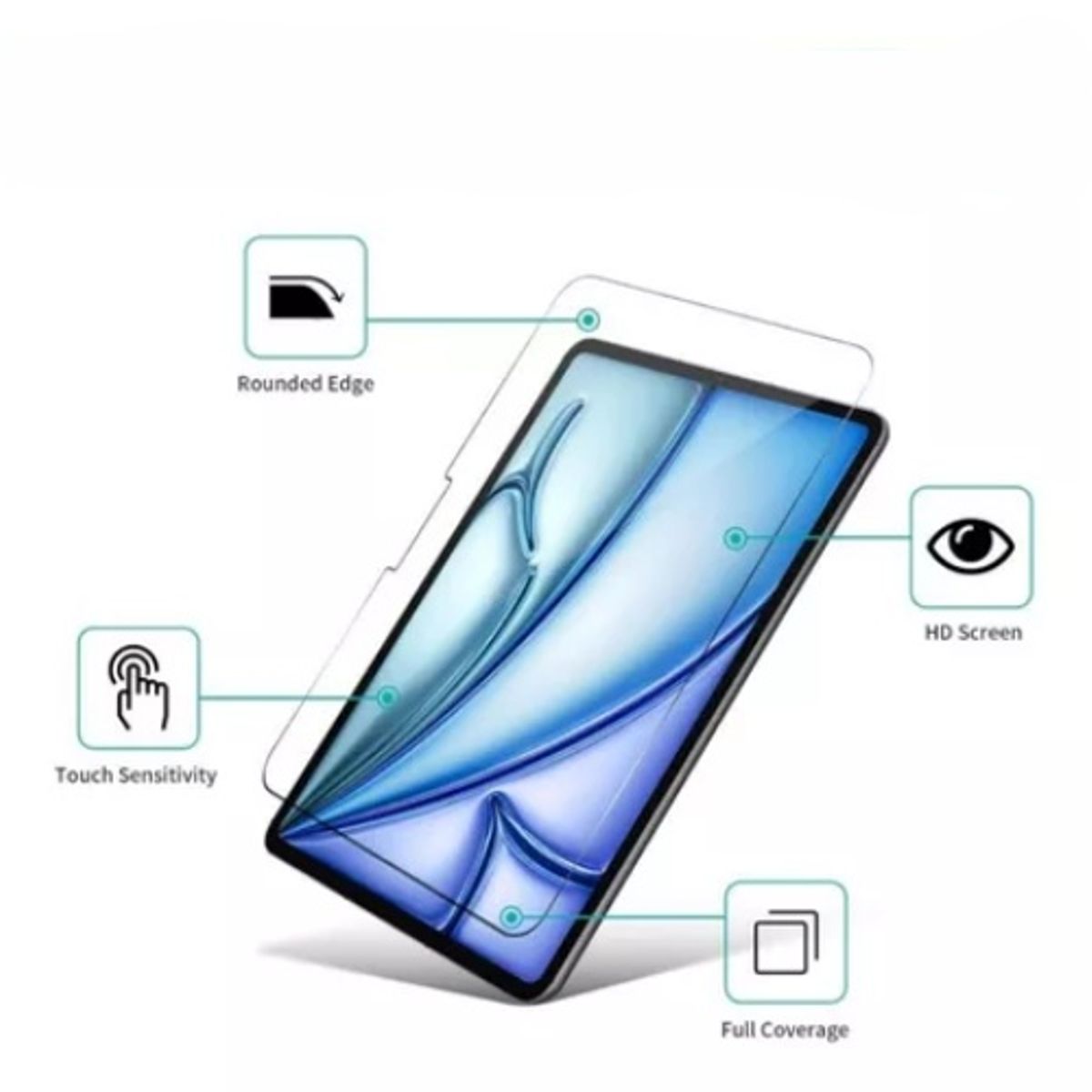 GENERICO - Vidrio Templado para iPad Air 11 Chip M4 2024
