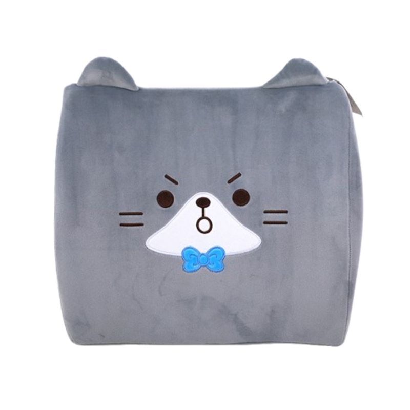 YOYOSO - ALMOHADA PARA LA ESPALDA - GATO GRIS