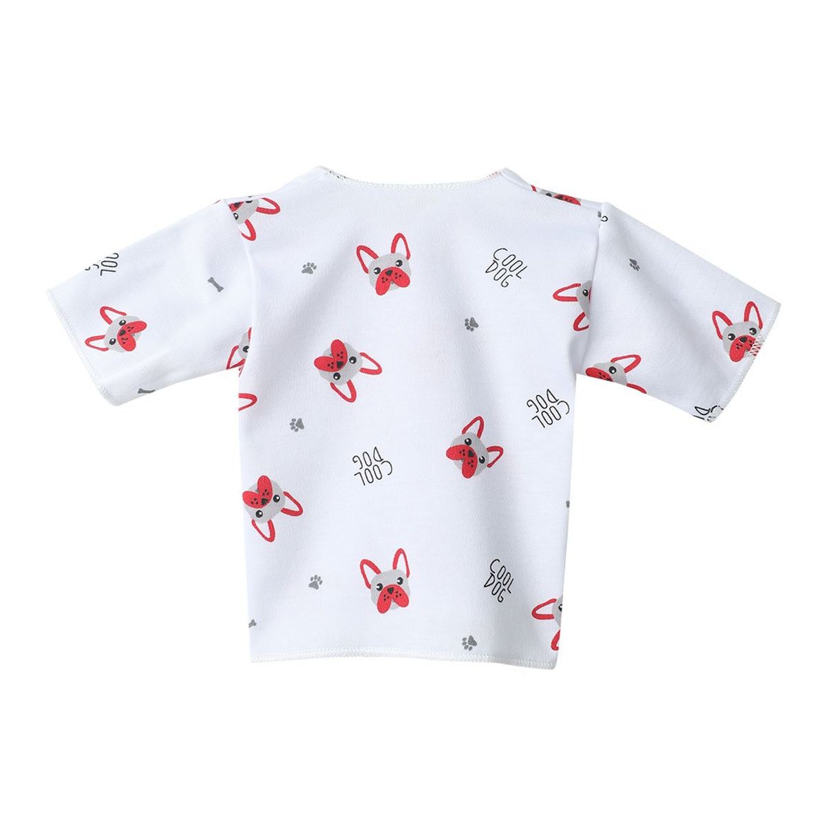 SANTANA - Camiseta Manga Corta Bebé Prematuro Niño Gris Claro