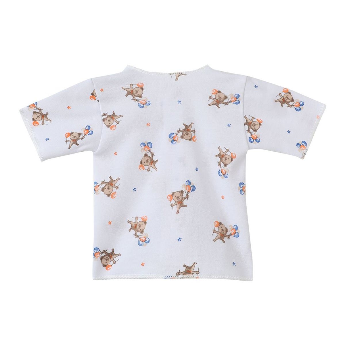 SANTANA - Camiseta Manga Corta Bebé Prematuro Niño Marfil