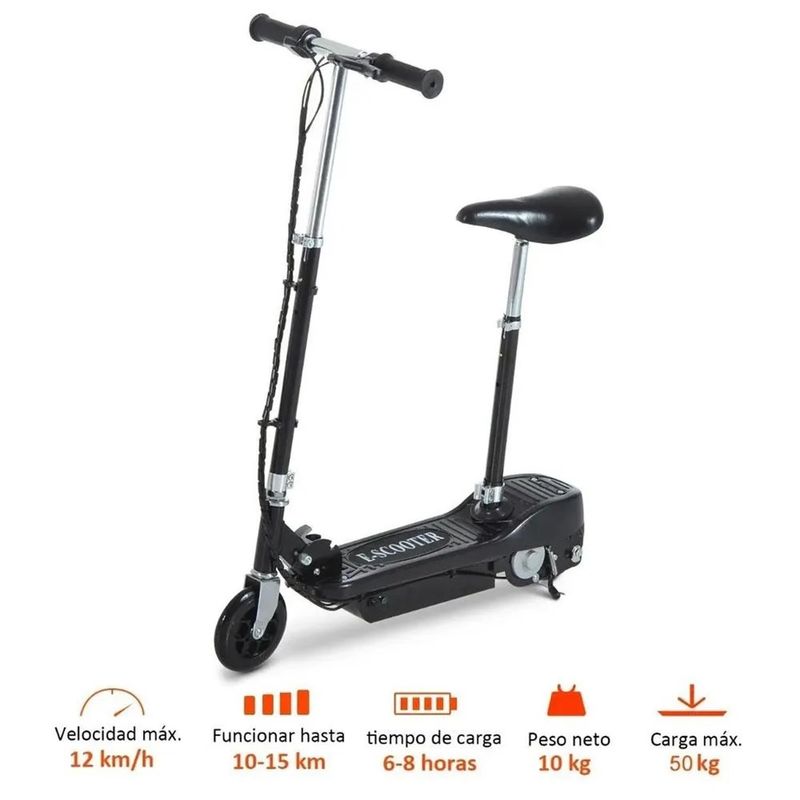 HOME - Scooter para Niños con Silla Electrica Teksilver - NEGRA