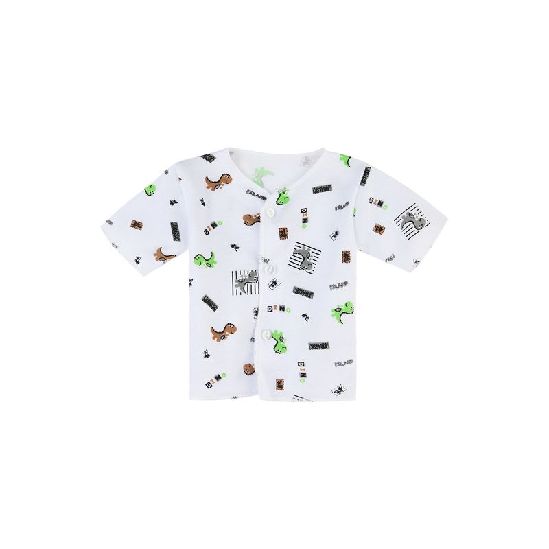 SANTANA - Camiseta Manga Corta Bebé Prematuro Niño Caqui_.