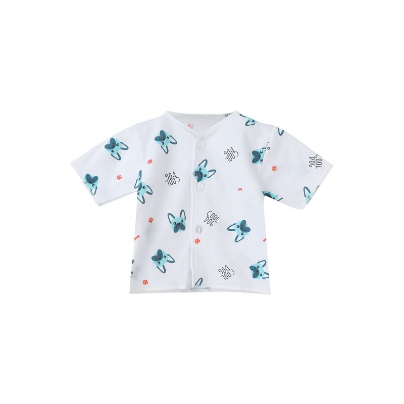 SANTANA - Camiseta Manga Corta Bebé Prematuro Niño Agua Marina