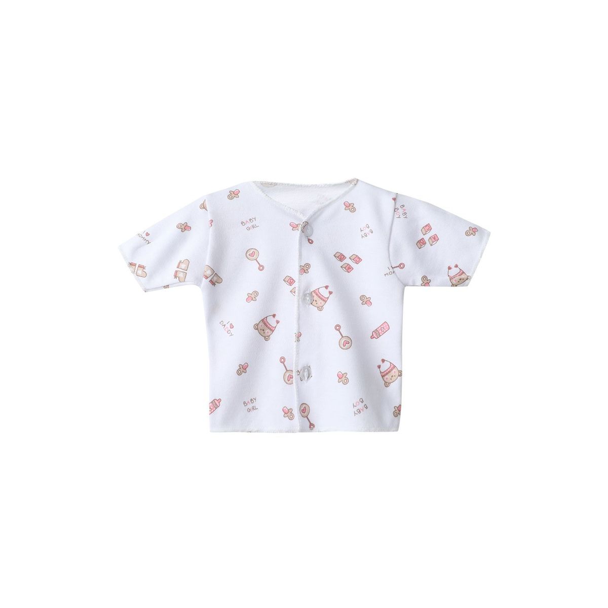 SANTANA - Camiseta Manga Corta Bebé Prematuro Niña Caqui