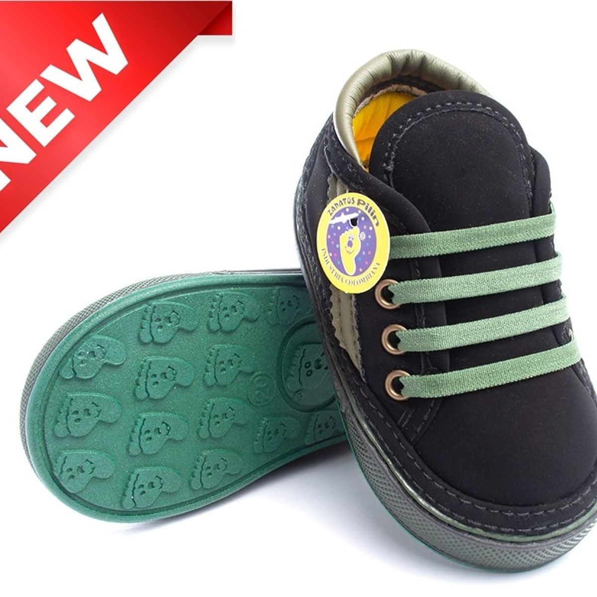 ZAPATOS PILIN - Urban Negro Lemon + Tenis Caminante Niños + Zapatos Pilin