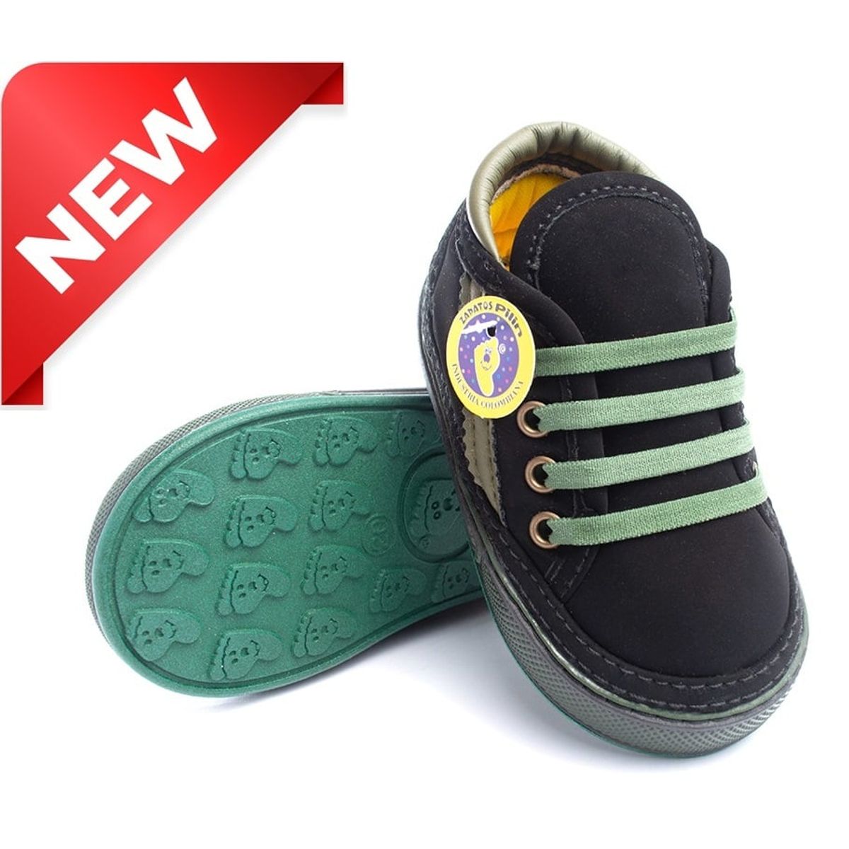 ZAPATOS PILIN - Urban Negro Lemon + Tenis Caminante Niños + Zapatos Pilin