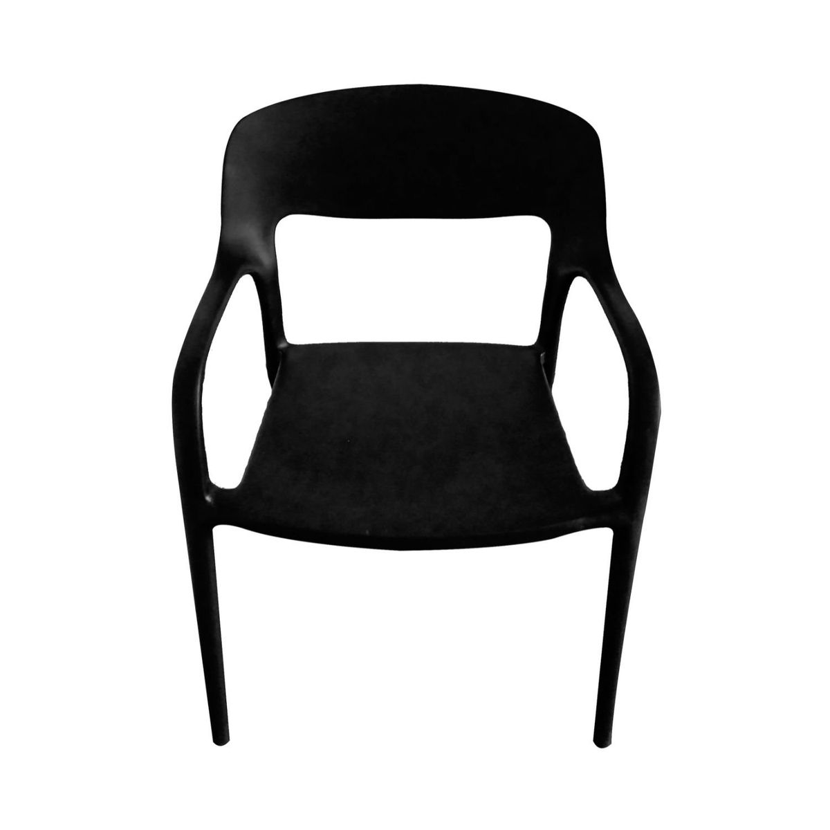 ERGONOMUS - Set x5 Sillas de Cafetería Comedor con Brazos Negra