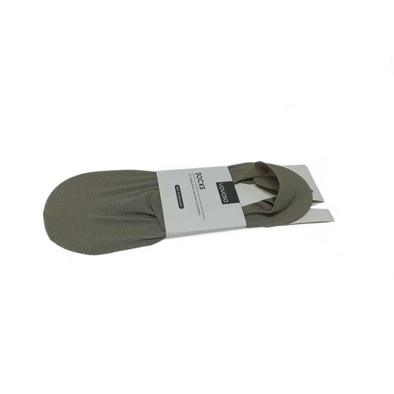 YOYOSO - MEDIAS INVISIBLES DE HOMBRE EN MALLA- DOS PARES - VERDE GRIS