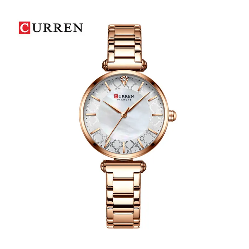 CURREN - Reloj Curren 9072 Para Mujer  Analogo Elegante de Acero