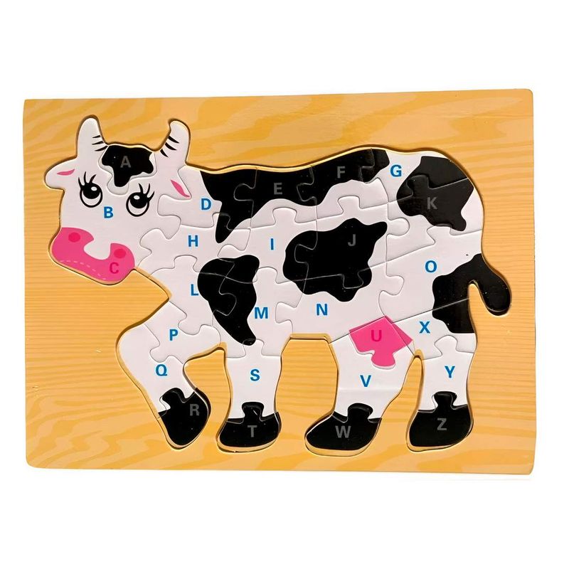 GENERICO - Rompecabezas Vaca Interactivo 3d Juego Didactico Colores