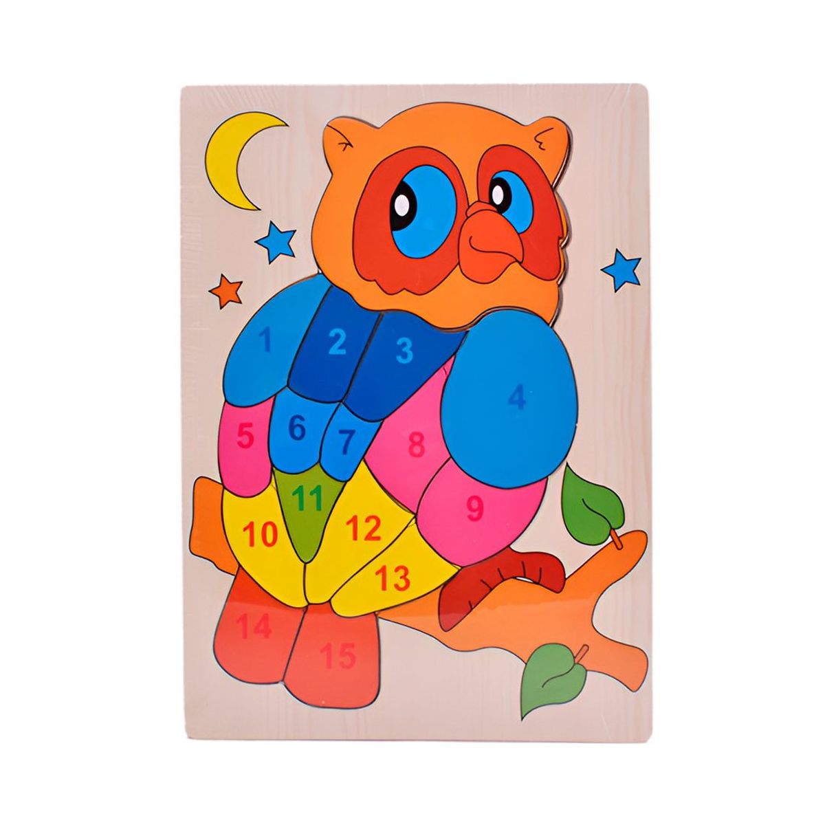 GENERICO - Rompecabezas Buho Interactivo 3d Juego Didactico Colores