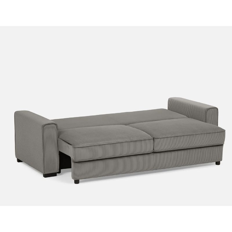 SOFA MARKET - Sofa Cama Cajon Sam 3 Puestos Tela Gris